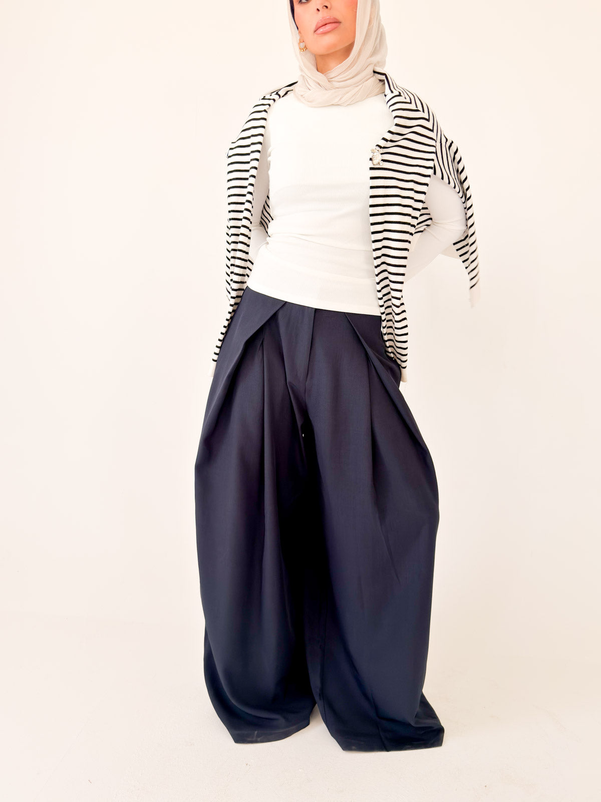 Pleated Pants