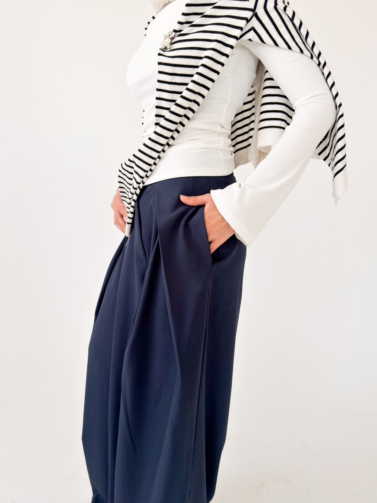 Pleated Pants