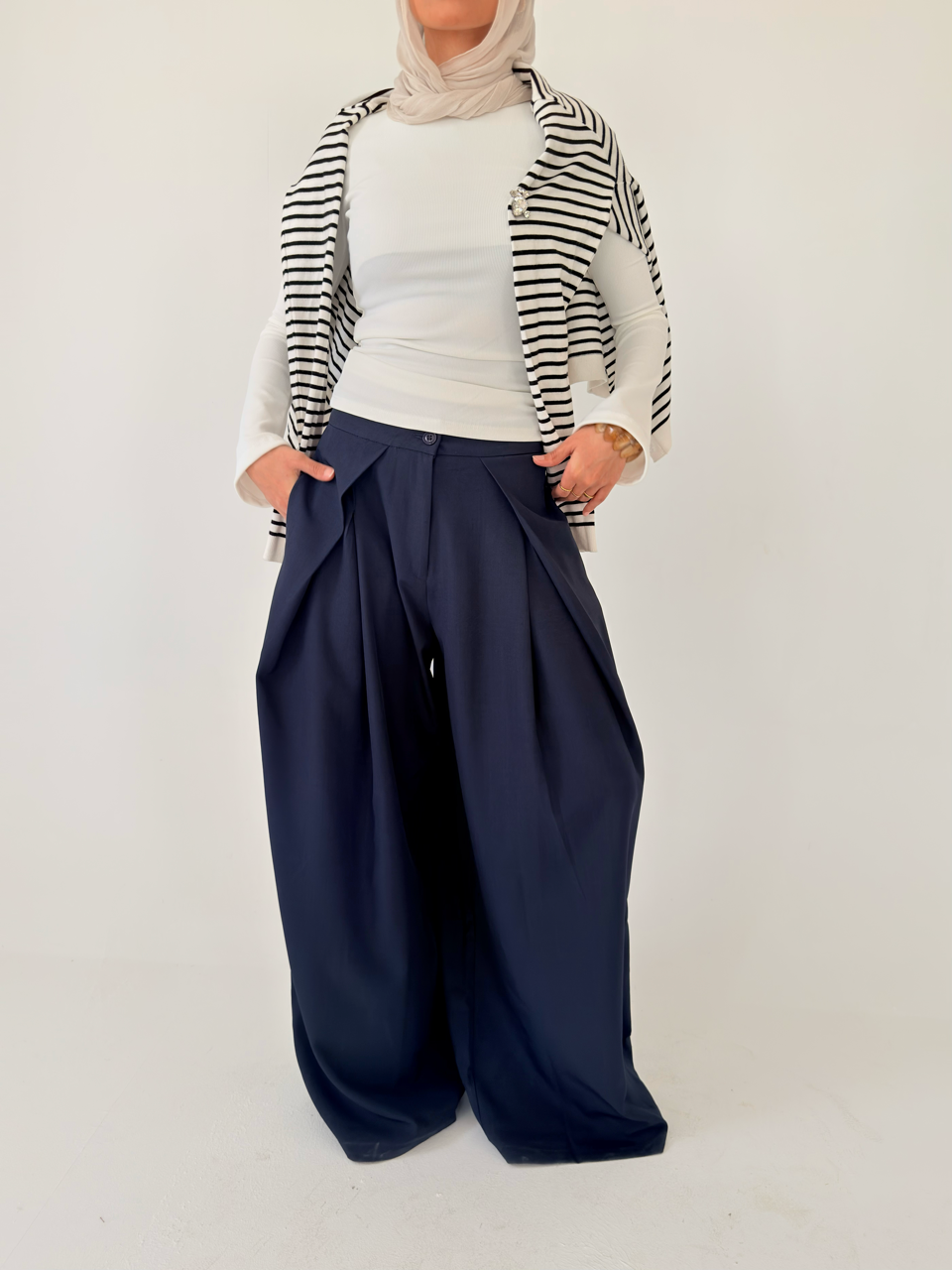 Pleated Pants